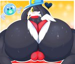 aged_up anthro balls_outline big_butt blush bulge butt clothed clothing detailed_bulge floating_hands fur genital_outline gloves handwear hat headgear headwear huge_butt hyper hyper_butt male overweight overweight_anthro overweight_male simple_background solo thick_thighs wide_hips finalofdestinations bandai_namco klonoa_(series) huepow klonoa domestic_cat felid feline felis mammal absurd_res digital_media_(artwork) hi_res