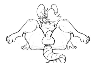 anthro anus balls belly big_butt butt foreskin genitals huge_butt looking_at_viewer lying male on_back penis presenting presenting_balls presenting_hindquarters presenting_penis simple_background slightly_chubby slightly_chubby_anthro slightly_chubby_male smile smiling_at_viewer solo thick_thighs vein veiny_penis wide_hips zomerous_(artist) glop_(zomerous) mammal murid murine rat rodent 2023 hi_res monochrome sketch