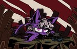 female feral hair horn looking_at_viewer solo tail ybkathan hasbro my_little_pony mythology tengen_toppa_gurren_lagann fan_character equid equine horse mammal mythological_creature mythological_equine pony unicorn absurd_res crossover digital_media_(artwork) hi_res