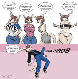 age_difference aroused big_breasts big_penis boner_under_clothes bottomwear breasts brown_eyes brown_hair clothing denim denim_bottomwear denim_clothing dialogue erection erection_under_clothing female fur genitals hair jacket jeans light_body light_fur male mature_female older_female one-piece_swimsuit pants penis pouch_(anatomy) simple_background sweater swimwear tail tan_body tan_fur tan_skin term_of_endearment text thick_thighs topwear virgin_killer_sweater wide_hips mrkoot mega_milk meme_clothing jill_(alfa995) joey_(alfa995) kangaroo macropod mammal marsupial colored english_text hi_res meme mother_(lore) mother_and_child_(lore) mother_and_son_(lore) parent_(lore) parent_and_child_(lore) parent_and_son_(lore) son_(lore)