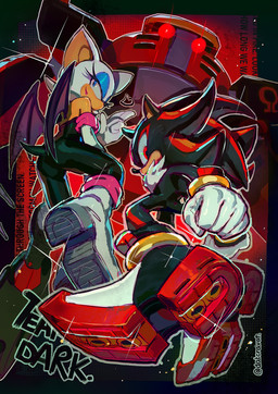 ambiguous_gender anthro black_body black_fur blue_eyes boots butt clothing dark_body dark_skin feet female footwear fur gloves glowing glowing_eyes group handwear looking_back machine makeup male red_background red_eyes shoes simple_background soles tail text trio white_body white_fur wings unknown_artist sega sonic_adventure sonic_the_hedgehog_(series) e-123_omega rouge_the_bat shadow_the_hedgehog bat eulipotyphlan hedgehog mammal robot character_request english_text hi_res