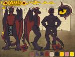 anthro bottomwear butt claws clothing color_swatch feet fin hindpaw horn loincloth looking_at_viewer male muscular paws scar smile solo tail toes sage116 mythology omi_softpaws dragon mythological_creature mythological_scalie scalie 2018 absurd_res digital_media_(artwork) full-length_portrait hi_res model_sheet portrait