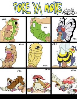 2014 ambiguous_gender arthropod avian balls bee beedrill bestiality bird brown_feathers butterfly butterfree caterpie caterpillar clothed clothing cowgirl_position disembodied_penis duo erection fangs fellatio female female_on_top feral flying from_behind green_body hat horn human insect interspecies josemalvado kakuna male metapod nintendo on_top oral oral_sex penetration penis pidgeot pidgeotto pidgey plain_background pokémon poképhilia purple_body pussy red_eyes sex size_difference stinger straight text uncut vaginal vaginal_penetration video_games weedle white_background white_feathers wings
Rating: Explicit
Score: 5
User: Robinebra
Date: February 04, 2014