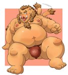 anthro asian_clothing belly big_belly blush clothing east_asian_clothing fundoshi japanese_clothing kemono male moobs navel nipples one_eye_closed overweight overweight_male red_clothing red_fundoshi red_underwear simple_background solo tail tail_motion tailwag tongue tongue_out underwear wink chobikuma mammal suid suine sus_(pig) wild_boar 2025 hi_res