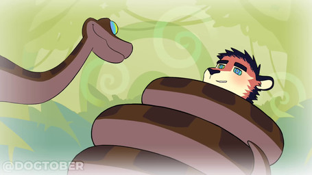 ambiguous/ambiguous ambiguous_gender anthro coiling coiling_another coiling_around_body duo feral hypnosis hypnotic_eyes imminent_vore male mind_control nude dogtober the_jungle_book kaa_(jungle_book) tiger_(dogtober) felid mammal pantherine reptile scalie snake tiger 16:9 animated hi_res loop no_sound short_playtime webm widescreen