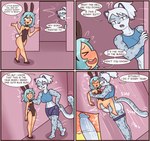 4_panel_comic abs anal anal_penetration anthro anthro_penetrating anthro_penetrating_human balls blue_hair blush blush_lines bottomwear bottomwear_down bow_tie bra butt cheek_tuft clothed clothing crossdressing dialogue dominant dominant_anthro dominant_gynomorph dominant_intersex duo erection erection_under_clothing eyes_closed facial_tuft fake_ears fake_rabbit_ears fake_rabbit_tail fake_tail femboy fur genitals grey_body grey_fur grey_hair grey_spots gynomorph gynomorph/male gynomorph_penetrating gynomorph_penetrating_male hair half-closed_eyes heart_symbol human_on_anthro human_penetrated humanoid_genitalia humanoid_penis internal internal_anal intersex intersex/male intersex_penetrating intersex_penetrating_male interspecies leotard male male_penetrated markings motion_lines muscle_tone muscular muscular_anthro muscular_gynomorph muscular_intersex narrowed_eyes open_mouth open_smile partially_clothed penetration penile penile_penetration penis penis_in_ass playboy_bunny playboy_outfit ponytail seductive sex shorts shorts_around_thighs shorts_down smile smirk smug smug_face smug_grin sound_effects speech_bubble sports_bra spots spotted_body spotted_fur spotted_markings submissive submissive_human submissive_male text tuft underwear wide_eyed red7cat chinese_zodiac year_of_the_rabbit rikki_landon felid human mammal pantherine snow_leopard english_text hi_res