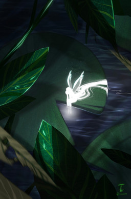 ambiguous_gender ambiguous_humanoid bent_legs featureless_face glowing glowing_body hair leaf light lily_pad logo long_hair not_furry outside partially_submerged plant sitting solo water white_body white_hair white_wings wings chiara_tomasello fairy humanoid winged_humanoid 2020 absurd_res artist_logo colored digital_drawing_(artwork) digital_media_(artwork) hi_res lighting procreate_(artwork) shaded