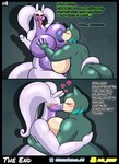 absurd_res after_sex al_gx anthro belly big_breasts big_butt bodily_fluids breast_grab breast_milking breast_play breast_suck breastfeeding breasts butt comic drinking duo embrace female female/female generation_1_pokemon generation_6_pokemon generation_9_pokemon goo_creature goodra green_body hand_on_breast hi_res hug huge_breasts huge_butt kiss_on_lips kissing lactating letty_(greatcaesar) mature_female milk nintendo nipples non-mammal_nipples opal_(al_gx) overweight overweight_female pokemon pokemon_(species) purple_body sex sexsomnia sleep_sex sleep_walking sleeping slightly_chubby slightly_chubby_female snorlax sucking tail text the_end