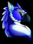 anthro beak looking_at_viewer male simple_background smile solo text transparent_background gard3r mythology avian gryphon mythological_avian mythological_creature 3:4 alpha_channel english_text