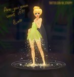 blonde_hair female hair not_furry pixie_dust solo text ok_stroppy disney peter_pan tinker_bell_(disney) fairy human mammal hi_res url