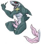 2_penises animal_genitalia anthro anthrofied biped close-up erection fin genital_slit genitals male manly markings multi_genitalia multi_penis open_mouth penis pokemorph sitting solo beelzemon_(artist) nintendo pokemon fish generation_3_pokemon marine pokemon_(species) shark sharpedo digital_media_(artwork)