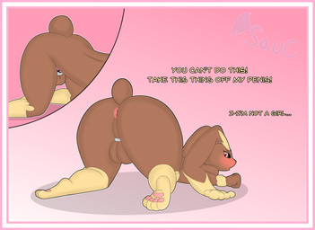 all_fours anthro anus ass_up backsack balls begging big_butt big_ears black_sclera blush border butt chastity_cage chastity_cage_only chastity_device chastity_device_only cotton_tail dialogue embarrassed gender_play genital_focus genitals looking_back love_ball male nude pawpads perineum pink_background pink_border pink_chastity_cage pink_pawpads pokeball pokeball_chastity_cage rear_view simple_background solo text wearing_chastity_cage wearing_chastity_device onesaucydragon lockball nintendo pokemon generation_4_pokemon lopunny pokemon_(species) absurd_res english_text hi_res
