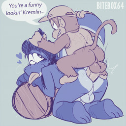 3_toes anal anal_penetration anthro anthro_on_anthro anthro_penetrated anthro_penetrating anthro_penetrating_anthro backsack balls banana barrel baseball_cap bent_over big_balls big_butt big_penis blue_body blue_eyes blue_hair blue_penis blue_perineum blue_scales bodily_fluids bouncing_balls brown_balls brown_body brown_fur brown_perineum butt canon_x_oc clothing dominant dominant_male duo feet food from_behind_position fruit fur genitals green_background grin hair hair_grab half-closed_eyes hat headgear headwear heart_eyes heart_symbol humanoid_genitalia humanoid_penis interspecies kneeling larger_anthro larger_male larger_penetrated larger_sub looking_at_another looking_back looking_down looking_up male male/male male_on_bottom male_on_top male_penetrated male_penetrating male_penetrating_male narrowed_eyes nude on_bottom on_top one_eye_closed penetration penis perching_position perineum plant rear_view scales sex shirt simple_background size_difference smaller_anthro smaller_male smaller_on_top smile submissive submissive_male sweat tail tail_grab tan_body tan_penis tank_top text thick_penis toes topwear touching_hair bitebox64 donkey_kong_(series) nintendo diddy_kong fan_character ulti_(ultilix) ape haplorhine lizard mammal monkey pan_(genus) primate reptile scalie 2020 english_text