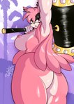 anthro big_breasts breasts butt female solo dirtyduckart sega sonic_the_hedgehog_(series) amy_rose fan_character eulipotyphlan hedgehog mammal absurd_res hi_res