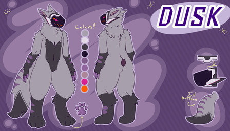 4_fingers 4_toes dipstick_tail feet fingers machine male markings solo tail tail_markings text toes gabrielhaha dusk_(dusk_1984) protogen 7:4 absurd_res hi_res model_sheet
