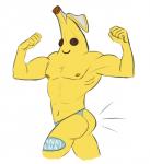 5_fingers banana biceps big_muscles blue_clothing blue_thong blue_underwear brown_eyes butt clothing fingers flexing food fruit male muscular muscular_humanoid muscular_male navel nipples not_furry pecs plant simple_background smile solo standing thong underwear what white_background yellow_body yellow_nipples yellow_skin riftsune epic_games fortnite peely elemental_creature elemental_humanoid flora_fauna food_creature food_humanoid fruit_humanoid humanoid living_fruit plant_humanoid hi_res