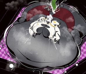 anthro belly belly_expansion big_belly big_breasts big_butt bodily_fluids body_inflation breast_expansion breasts bulging_stomach butt butt_expansion clothing expansion female glistening glistening_belly hose hose_in_butt hose_inflation huge_belly huge_breasts huge_butt hyper hyper_belly hyper_breasts hyper_butt hyper_inflation immobile inflated_breasts inflated_limbs inflation inflation_valve lactating navel overweight slosh sloshing_belly solo sweat torn_clothing aurnxse sauce_(sheep) bovid caprine mammal sheep absurd_res hi_res