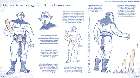 abs alternative_fashion anthro arm_tattoo athletic athletic_male bald_crotch balls biceps biped bodypaint bottomwear butt celtic celtic_runes character_description clothed clothing comparing description drop ear_piercing ear_ring ears_up expressions facial_piercing facial_tattoo fantasy fantasy_world feet flaccid foreskin genital_focus genitals gold_(metal) gold_jewelry golden_markings hair hairless hairless_balls hairless_body humanoid_feet humanoid_genitalia humanoid_penis humanoid_pointy_ears jewelry loincloth loincloth_only magic magic_stone male male_humanoid markings monolith muscular muscular_male mythical nature nipples nose_piercing nude ogma_grian_aineacg pecs penis penis_focus piercing plantigrade poetry pointy_ears punk ring_piercing ritual ritual_sex ritual_site royalty shadow shaved shaved_balls sidhe_(mythology) silver_(metal) small_balls small_penis solo symbol symbol_on_thigh symbol_tattoo tattoo text topless tribal hotsatyr celtic_mythology european_mythology fairy_tales greek_mythology mythology elf fairy humanoid mammal mythological_creature nature_spirit tuatha detailed digital_media_(artwork) english_text expression_sheet hi_res