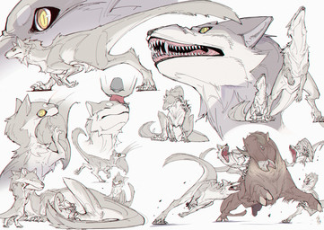 2_horns ambiguous_gender bite biting_another bovid_horn bovine_horn brown_body brown_fur bull_horn countershade_face countershade_fur countershade_tail countershade_torso countershading eyebrows eyes_closed fangs feral front_view fur grey_body grey_fur group gums head_horn head_lick hooves horn hunting licking licking_another lying mouth_closed open_mouth pupils red_eyes scratching_ear scratching_self side_view simple_background sitting slit_pupils tail tail_bite tail_in_mouth teeth tongue white_background white_body white_countershading white_eyebrows white_fur white_sclera chiayeeee bovid bovine cattle furred_dinosaur furred_scalie mammal scalie 2022 absurd_res chromatic_aberration digital_drawing_(artwork) digital_media_(artwork) full-length_portrait headshot_portrait hi_res portrait signature parent_(lore) parent_and_child_(lore)