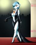 alternate_color amber_eyes anthro big_breasts bracelet breasts crovirus dress ear_piercing elbow_gloves female gardevoir gloves high_heels huge_breasts jewelry mega_evolution mega_gardevoir necklace nintendo piercing pokémon purse shiny_pokémon solo video_games
Rating: Safe
Score: 5
User: chdgs
Date: April 20, 2014
