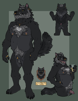 animal_genitalia anthro ball_tuft balls beard belly belly_grab beverage black_body black_fur body_hair chest_hair countershade_balls countershade_crotch countershade_genitalia countershade_torso countershading ear_piercing ear_ring erection eyes_closed facial_hair front_view fully_sheathed fur furgonomic_piercing furgonomics genital_piercing genitals grey_body grey_fur holding_beverage holding_object jewelry looking_at_viewer male male_anthro moobs musclegut muscular muscular_anthro muscular_male necklace necklace_only nipple_piercing nipple_ring nipples notched_ear nude nude_anthro nude_male open_mouth open_smile penis piercing pink_penis pubes rear_view ring ring_piercing sheath sheath_piercing sheath_ring simple_background slightly_chubby slightly_chubby_anthro slightly_chubby_male smile solo standing tail teal_eyes teeth tongue tongue_out tuft labradorszn canid canine canis eurasian_wolf mammal wolf 2025 hi_res model_sheet