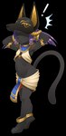 anthro clothing dildo double_dildo egyptian egyptian_clothing erection feeldoe feet female genitals knot mask paws sex_toy simple_background solo standing toes transparent_background young young_anthro b-ern domestic_cat felid feline felis mammal 2022 absurd_res alpha_channel hi_res