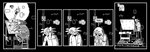 absurd_res afuckingcamel-zenge-art_(artist) alien anthro black_and_white chucklefish clothed clothing comic dialogue english_text hi_res hylotl kenta_(afuckingcamel) male monochrome starbound text