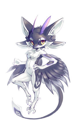 4_ears :3 amber_eyes ambiguous_gender anthro bent_arm bent_leg claws diamond_pupils dipstick_tail eyebrows feathers featureless_crotch feet finger_claws fingers glistening glistening_eyes grey_body grey_feathers grey_sclera grey_tail markings midair mouth_closed multi_ear navel neck_tuft nude_ambiguous nude_anthro pose pupils purple_body snout solo tail tail_markings text toe_claws tuft white_body white_inner_ear white_tail_tip white_tuft winged_arms wings harvie_sorroway_(artist) avali avian 2025 9:16 artist_name digital_drawing_(artwork) digital_media_(artwork) full-length_portrait hi_res portrait shaded