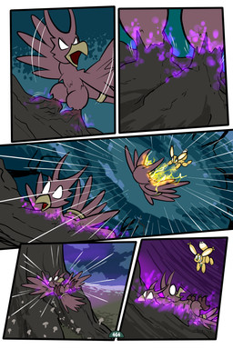 5_panel_comic ambiguous_gender balloon balloon_with_face beak biped black_nose branch brown_body cloud electricity empty_eyes feathered_wings feathers feral floating fungus green_eyes group inflatable jewelry looking_at_another magic motion_lines mushroom open_mouth outside page_number pendant plant sky tail tail_feathers toony tree trio white_eyes white_sclera wings virmir roko_kirihoko animate_inanimate avian canid canine fox living_inflatable mammal 2026 2:3 absurd_res comic hi_res male_(lore)