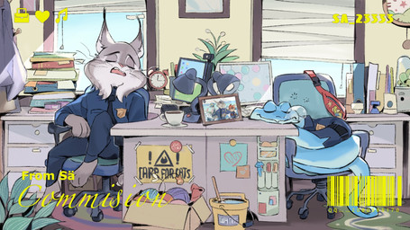anthro blue_body blue_scales clothing duo feral fur grey_body grey_fur inside male scales sleeping uniform sasuke72806332 disney zootopia gary_de'snake judy_hopps nick_wilde pawbert_lynxley canada_lynx canid canine european_rabbit felid feline fox lagomorph leporid lynx mammal oryctolagus pit_viper rabbit red_fox reptile scalie snake true_fox viper 16:9 hi_res widescreen