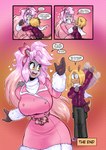 anthro big_breasts blonde_hair blush blush_stickers bodily_fluids breasts clothed clothed_anthro clothed_female clothing coat dialogue ear_piercing ear_ring extreme_size_difference eyewear female feral glasses gloves grey_body group hair handwear heart_symbol hug jacket larger_female long_hair male micro_anthro micro_male piercing pink_clothing pink_coat pink_hair pink_topwear ring_piercing scarf semi-anthro size_difference smaller_male speech_bubble tail tears text topwear trio waving_hand wearing_glasses white_scarf yellow_eyes jamoart courtney_(jamoart) hampt_(jamoart) helene_marilyn armadillo cricetid hamster mammal rodent xenarthran 2025 absurd_res comic english_text hi_res