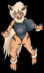 absurd_res alpha_channel animal_humanoid anthro arcanine areola big_areola big_breasts big_nipples breasts cyberkaku featureless_crotch female full_lips generation_1_pokemon hi_res huge_breasts humanoid nintendo nipples nude pokemon pokemon_(species) solo