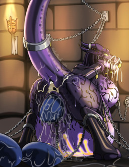 anthro anus ball_gag bdsm big_breasts bodily_fluids bondage bound breasts bukkake chain chained clitoris clitoris_chain clitoris_piercing cuff_(restraint) cum cum_drip cum_in_ass cum_inside dripping dungeon ear_piercing egg excessive_genital_fluids excessive_vaginal_fluids eyebrow_piercing facial_piercing female fire furgonomic_piercing furgonomics gag genital_fluids genital_piercing genitals herm horn horn_jewelry horn_piercing huge_breasts intersex jewelry kneeling lock markings nipple_chain nipple_piercing nipples oviposition piercing piercing_bondage pregnant pregnant_female presenting restraints shackles solo spread_legs spreading sweat tail tail_bondage tail_tied vaginal_fluids vulva womb_tattoo ember-shade mythology desha_(ember-shade) demon dragon mythological_creature mythological_scalie scalie succubus hi_res
