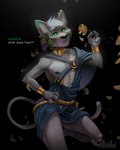 anthro flower food fruit fruit_ear_piercing fur grape green_eyes male nipples plant rose_(flower) solo tail shibavanilla adastra adastra_(series) echo_project alexios_(adastra) domestic_cat felid feline felis mammal 2024 absurd_res hi_res