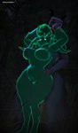 anthro big_breasts black_sclera blue_body blue_eyes blue_scales breast_squish breasts curvy_figure detailed_background duo eyelashes female femboy fur genitals glowing glowing_eyes green_body green_eyes green_fur green_hair hair hand_on_hip holding_breast horn long_ears male male/female night nipples nude outside penetration pussy scales sex sharp_teeth squish standing standing_sex teeth thick_thighs vaginal vaginal_penetration wide_hips darkflash23 mythology warfare_machine holly_zanzibar j_kee warfare_holly dragon ghost lagomorph leporid mammal mythological_creature mythological_scalie rabbit scalie spirit 2022 3d_(artwork) absurd_res artist_name digital_media_(artwork) hi_res source_filmmaker_(artwork) watermark