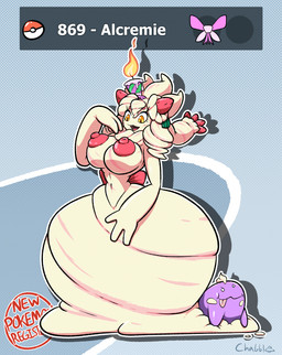 3_toes after_transformation amber_eyes ambiguous_gender big_breasts big_nipples breasts candle cream_(food) duo feet female feral fire food fruit hair huge_breasts huge_nipples huge_thighs hyper hyper_thighs implied_transformation legless nipples plant pokedex_number pokemon_professor ponytail smug_face strawberry thick_thighs toes tongue tongue_out wide_hips chabble nintendo pokemon big_ditt_(chabble) professor_burnet alcremie ditto_(pokemon) food_creature generation_1_pokemon generation_8_pokemon goo_creature humanoid living_cake pokemon_(species) strawberry_sweet_alcremie vanilla_cream_alcremie hi_res signature