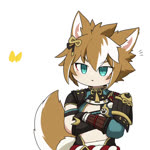 :3 accessory ambient_silhouette armor bare_chest belt big_tail biped blue_eyes blush bow_ribbon brown_body brown_clothing brown_eyebrows brown_fur brown_markings brown_topwear clothed clothing crossed_arms dipstick_hair duo ear_tuft ear_twitch excited eyebrows femboy flapping flapping_wings fluffy fluffy_tail front_view fur fur_tuft hair hair_accessory hair_ribbon half-closed_eyes happy head_tuft highlights_(coloring) inner_ear_fluff looking_at_another male markings midriff multicolored_hair multicolored_tail narrowed_eyes open_mouth open_smile ribbons short_hair shoulder_pads silhouette simple_background smile solo_focus standing tail tail_markings tail_motion tailwag topwear tuft two_tone_tail white_background white_body white_highlights white_inner_ear white_inner_ear_fluff white_markings white_skin tontaro genshin_impact mihoyo gorou_(genshin_impact) ambient_arthropod ambient_butterfly ambient_flier ambient_insect animal_humanoid arthropod butterfly canid canid_humanoid canine canine_humanoid dog_humanoid humanoid insect lepidopteran mammal mammal_humanoid 1:1 2021 2d_animation animated colored compression_artifacts digital_drawing_(artwork) digital_media_(artwork) frame_by_frame half-length_portrait loop no_sound portrait shaded short_playtime webm