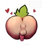 anthro anus balls bubble_butt butt fur genitals green_tail humanoid_genitalia humanoid_penis male penis perineum solo spread_anus spreading tail tan_body tan_fur lakkithefox deer mammal hi_res