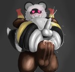 anthro anthro_penetrated big_butt bodily_fluids butt butt_ripples cum cum_in_ass cum_inflation cum_inside dark_body dark_skin duo full_nelson full_nelson_(legs_held) genital_fluids happy happy_sex heart_eyes heart_symbol human_on_anthro human_penetrating human_penetrating_anthro inflation interspecies looking_pleasured male male/male male_on_human penetration sex tabs_huoo atlyss chang_(atlyss) human mammal procyonid raccoon hi_res