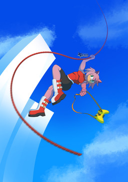 anthro boot_buckle boots building clothing cloud controller female female_anthro footwear game_controller green_eyes manicure motion_blur pink_body red_clothing red_top red_topwear rope shoes sky skyscraper solo topwear xbox_controller vesper_thee_bat electronic_arts microsoft mirror's_edge sega sonic_the_hedgehog_(series) xbox xbox_game_studios amy_rose eulipotyphlan hedgehog mammal 2026 absurd_res crossover hi_res