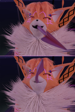 anthro bed bedroom duo female female_pred furniture male male/female male_prey oral_vore soft_vore swallowing vore hiddenmask18 bandai_namco digimon digimon_(species) impmon meicrackmon meicrackmon_vicious_mode 3d_(artwork) blender_(artwork) comic digital_media_(artwork) hi_res