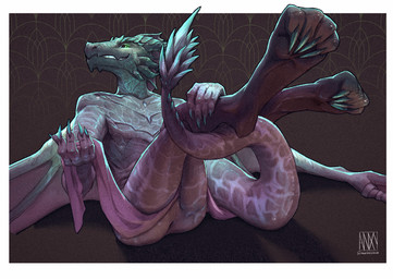 anthro anus barefoot bottomwear bottomwear_aside butt claws clothed clothing clothing_aside feet fingers foot_focus horn loincloth loincloth_aside looking_at_viewer male membrane_(anatomy) membranous_wings paws presenting presenting_hindquarters scales simple_background smile solo tail teeth toes topless wings anxy blizzard_entertainment european_mythology mythology warcraft dracthyr dragon mythological_creature mythological_scalie scalie western_dragon 2026 digital_media_(artwork) hi_res