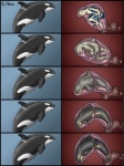 3:4 belly bestiality big_belly body_inside_body cetacean dolorcin dolphin female feral genitals group hi_res human human_on_feral inside_uterus internal interspecies male male/female male_on_feral mammal marine oceanic_dolphin orca pregnant pregnant_female pussy size_difference toothed_whale transformation unbirthing uterus vaginal vore