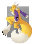 ambiguous_gender anthro butt female fur solo white_body white_fur yellow_body yellow_fur hinzen bandai_namco digimon canid canine digimon_(species) mammal renamon absurd_res digital_media_(artwork) hi_res