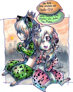anthro building crown dialogue duo grin headgear male smile sun text dr-felici cricetid hamster mammal rodent german_text hi_res translated