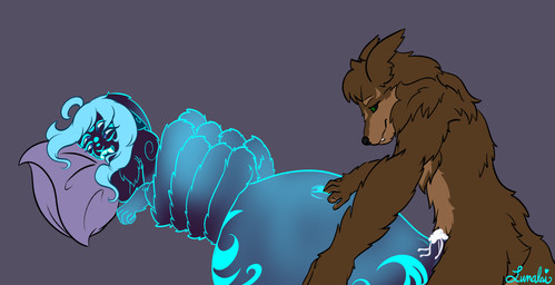 animal_genitalia animal_penis anthro bioluminescence blue_nipples blush bodily_fluids breasts brown_body brown_fur butt canine_genitalia canine_penis cum cum_in_spinneret cum_inside duo erection female female_taur fingering fur genital_fluids genitals glowing glowing_nipples hair knot knotted_penis knotting looking_pleasured lying male male/female male_anthro male_penetrating masturbation monster_girl_(genre) multi_eye nipples nude on_back open_mouth penetration penile penis pillow purple_body purple_eyes purple_fur scut_tail sex short_tail simple_background spinneret spinneret_knotting spinneret_sex tail text vaginal vulva white_hair lunalaimoonglow dungeons_and_dragons hasbro vtuber wizards_of_the_coast codingcanine lunalai arachnid arachnid_taur arthropod arthropod_taur canid canine canis drider lagomorph leporid lumine mammal rabbit selenidae_jumping_spider selenidae_jumping_spider_drider spider spider_taur taur absurd_res artist_name colored digital_drawing_(artwork) digital_media_(artwork) english_description hi_res signature sketch
