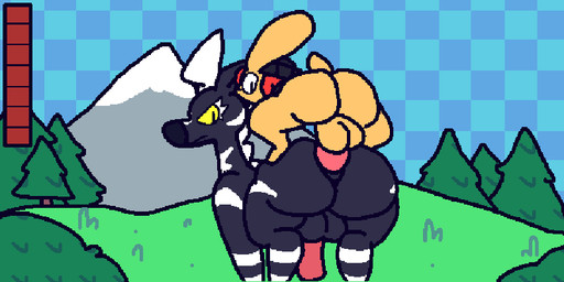 anal anal_penetration anthro anthro_on_feral anthro_penetrating anthro_penetrating_feral ball_slap balls balls_deep beanie bestiality big_butt bodily_fluids bouncing_balls bouncing_butt bouncing_penis butt casual_sex clothing cum cum_drip cum_from_ass cum_in_ass cum_inside cum_meter dripping duo electricity electrogenesis electrostimulation erection eyes_closed feral feral_penetrated from_behind_position genital_fluids genitals grass hat headgear headwear interspecies larger_penetrated larger_sub leaking_cum male male/male male_on_anthro male_on_feral male_penetrated male_penetrating male_penetrating_male mountain orgasm outline outside penetration penile penile_penetration penis penis_in_ass perching_position plant pokephilia power_bottom sex size_difference slap smile submissive tree superiorfox nintendo pokemon equid equine generation_5_pokemon lagomorph mammal pokemon_(species) zebstrika 2020 2:1 2d_animation animated character_request digital_media_(artwork) frame_by_frame