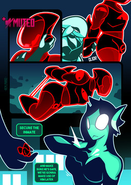 anthro arms_tied bdsm between_breasts big_breasts big_bulge black_bottomwear black_clothing black_shorts bottomwear bound breasts bulge captured chastity_bulge chastity_device clothed clothed_anthro clothed_female clothed_male clothing dialogue extreme_size_difference female gas_mask group legs_tied lock_bulge lock_symbol macro_anthro macro_female male mask mute null_bulge null_symbol red_body shirt shorts shoulder_eye size_difference speech_bubble submissive submissive_male tank_top teal_body text topwear trio wearing_chastity_device wearing_mask white_body rem_phase annette_(rem_phase) animate_inanimate aquatic demon fish living_clothing shark 2025 absurd_res comic digital_media_(artwork) english_text hi_res