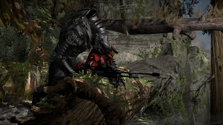 4_fingers against_log against_surface ass_up breath digitigrade duo faceless_character faceless_female faceless_human female fingers full_armor grey_body gun head_on_shoulder landscape_background larger_male log lying male male/female mandibles on_front outside plant pupils ranged_weapon rifle size_difference slit_pupils smaller_female smaller_human sniper_rifle steamy_breath suggestive_pose weapon wood xenophilia yellow_eyes pompilus-sfm halo_(series) microsoft xbox_game_studios arbiter_(halo) thel_'vadam alien human mammal sangheili spartan_(halo) 16:9 2021 3d_(artwork) 4k absurd_res digital_media_(artwork) hi_res source_filmmaker_(artwork) widescreen
