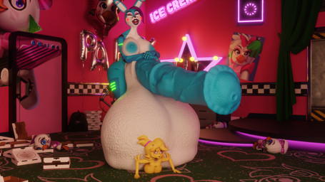 anthro balls big_balls big_breasts big_penis bodily_fluids breasts cock_vore cum cum_inside digestion digestion_implied female genital_fluids genitals gynomorph huge_balls huge_penis hyper hyper_balls hyper_genitalia hyper_penis imprint intersex machine multiple_prey nude penile penis seductive unwilling_prey vore bunnnyboi cryptiacurves_(modeler) disembowell_(modeler) psychojohn2_(modeler) five_nights_at_freddy's five_nights_at_freddy's_2 scottgames chiku_(cryptiacurves) toy_bonnie_(fnaf) animatronic lagomorph leporid mammal rabbit robot hi_res